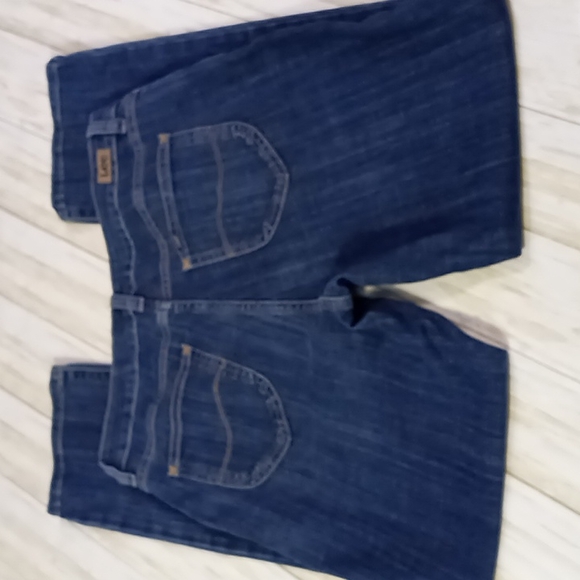 Lee Regular Straight Leg Mid-Rise Blue Jeans Size 12 Medium - Picture 3 of 16